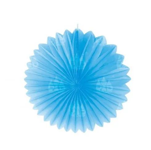 Abanico Papel Liso Rosa/Azul