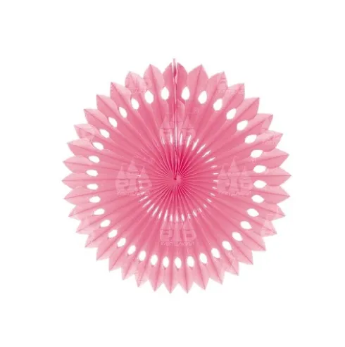 Abanico Papel Troquelado Rosa/Azul
