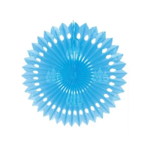 Abanico Papel Troquelado Rosa/Azul