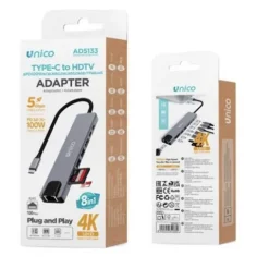 Adaptador Tipo C a HDTV 8 en 1