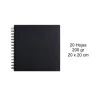 Album Scrapbooking Negro 20x20CM 20H