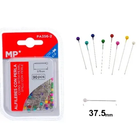 Alfileres Perlas Colores 90pcs