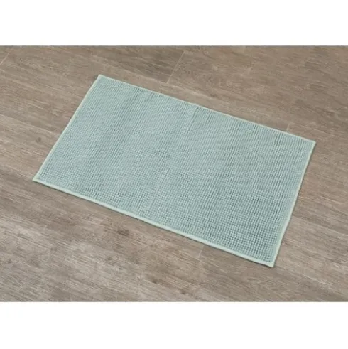 Alfombra Baño Microfibra Liso – Verde Almendra