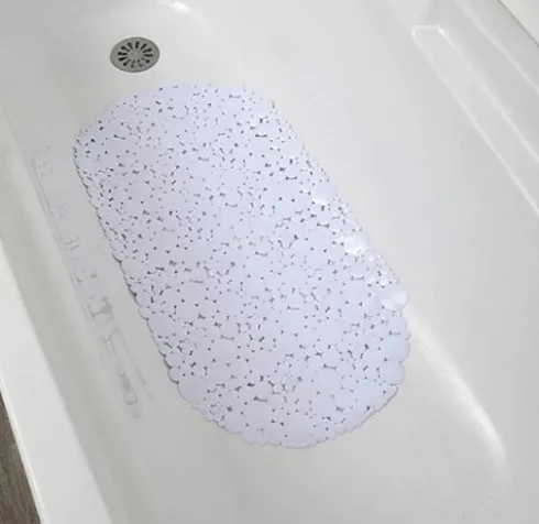 Alfombra Baño PVC Burbuja – Blanco