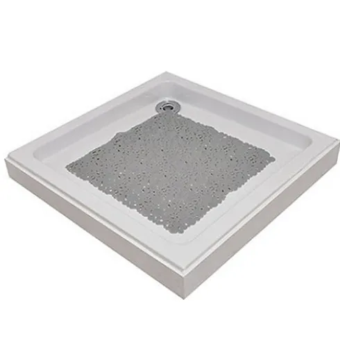 Alfombra Baño PVC Burbuja – Gris Perla