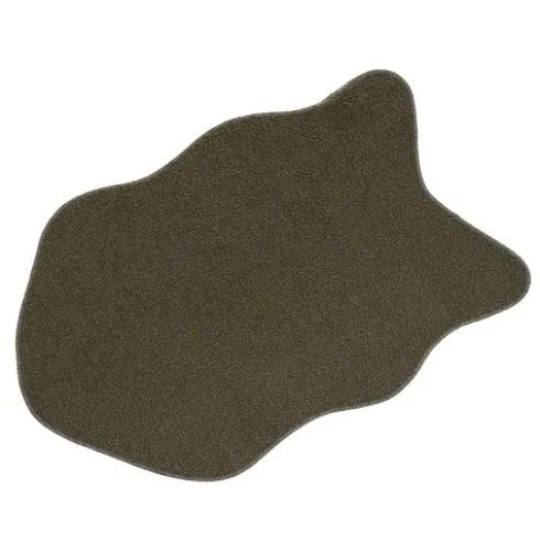 Alfombra Sherpa Antelina Bouclé Verde 60x90cm