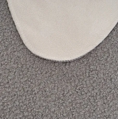 Alfombra Sherpa Antelina Bouclé Gris 60x90cm