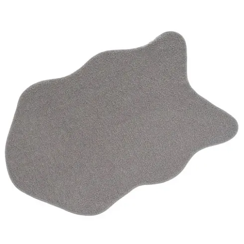 Alfombra Sherpa Antelina Bouclé Gris 60x90cm