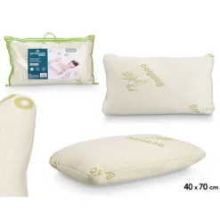 Almohada de Copos Viscoelástica con Fibra de Bambú 40x70cm