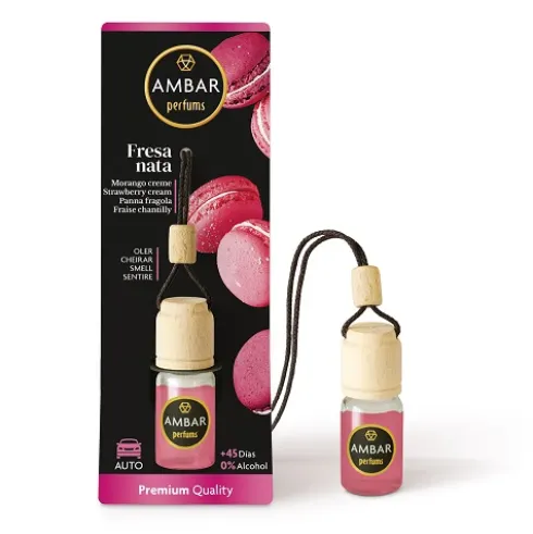 Ambientador Coche 6,5ML Fresa y Nata