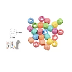 Anillos Para Trenzas Pelo Acrílico 25pcs