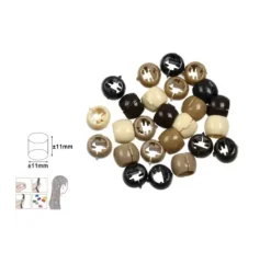 Anillos Para Trenzas Pelo Acrílico 25pcs