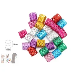 Anillos Para Trenzas Pelo Metal 25pcs