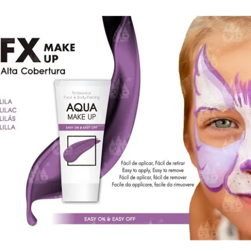Aqua Makeup Lila