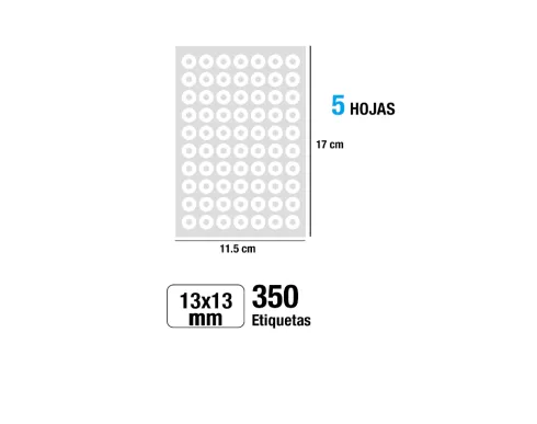 Arandelas Autoadhesivas 350U 5H