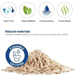 Arena Para Gato de Tofu Vegetal Té Verde 6L