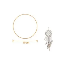 Aro Metálico Oro 10cm