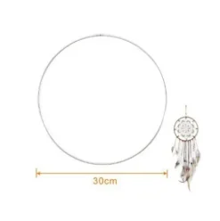 Aro Metálico Plata 30cm