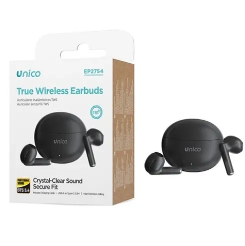 Auriculares Bluetooth TWS Semi In Ear Negro