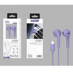 Auriculares Con Conexión Tipo-C Lila