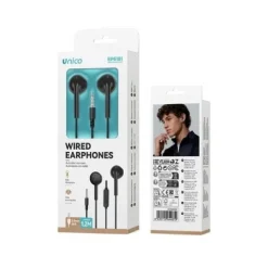 Auriculares Semi-Intrauditivos con Micrófono Negro
