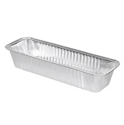 Bandeja Aluminio Plum Cake Rectangular 31×10,5×5,5cm