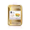 Bandeja Cartón Con Blonda Rectangular Oro 22x28cm