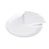 Bandeja Cartón Con Blonda Redonda Blanca Ø21cm 3uds
