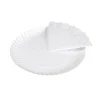 Bandeja Cartón Con Blonda Redonda Blanca Ø23cm 2uds