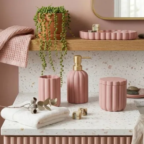 Bandeja Poliresina – Estriada Blush