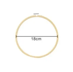 Bastidor de Bambú Circular 18CM