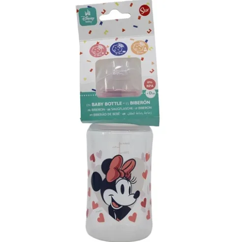 Biberón 240 ML «MINNIE MOUSE HEART FULL»