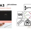 Block Bocetos Arte Esbozo A3 120H 90G