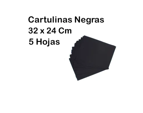 Block de Cartulina Negra 5 Hojas