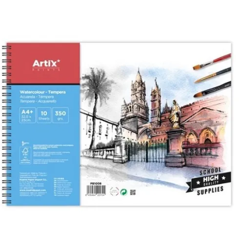 Block de Dibujo Témpera A4+ 10Hojas