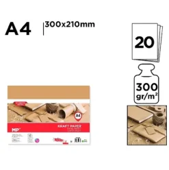Block Papel Kraft A4 20H