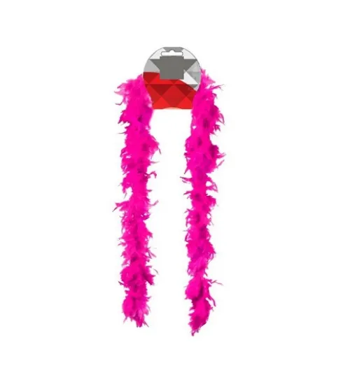 Boa Plumas Fucsia