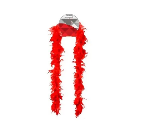 Boa Plumas Rojo