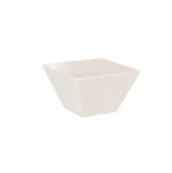 Bol Cuadrado 13x13x7cm Ivory Melamina Brillo La Med