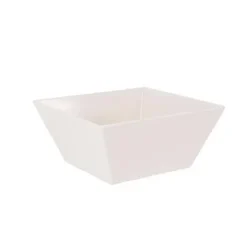 Bol Cuadrado 18x18x8cm Ivory Melamina Brillo La Med
