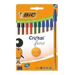 Bolígrafo BIC Cristal Fine 10U