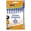 Bolígrafo BIC Cristal Med. Azul 10U