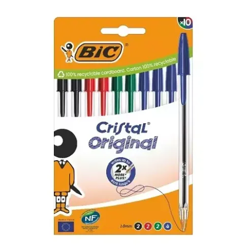 Bolígrafo BIC Cristal Med. 10U
