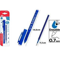 Bolígrafo Borrable Azul