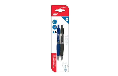 Bolígrafo Gel Azul/Negro