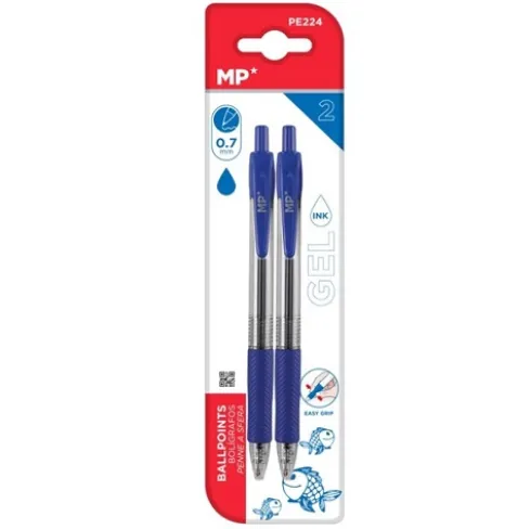 Bolígrafo Gel Punta 0.7mm 2pcs