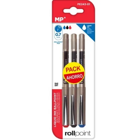 Bolígrafo G7 Tinta Líquida Punta Ball 3pcs