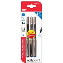 Bolígrafo G7 Tinta Líquida Punta Ball 3pcs