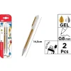 Bolígrafos Tinta Gel Dorado y Plateado