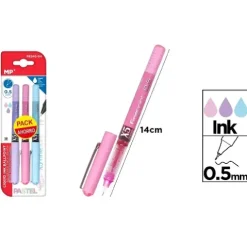 Bolígrafo Tinta Líquida Punta Aguja Colores Pasteles